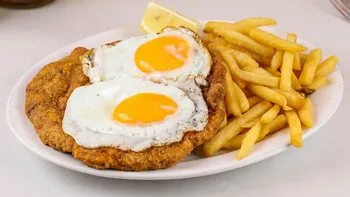 Milanesa a caballo C/G
